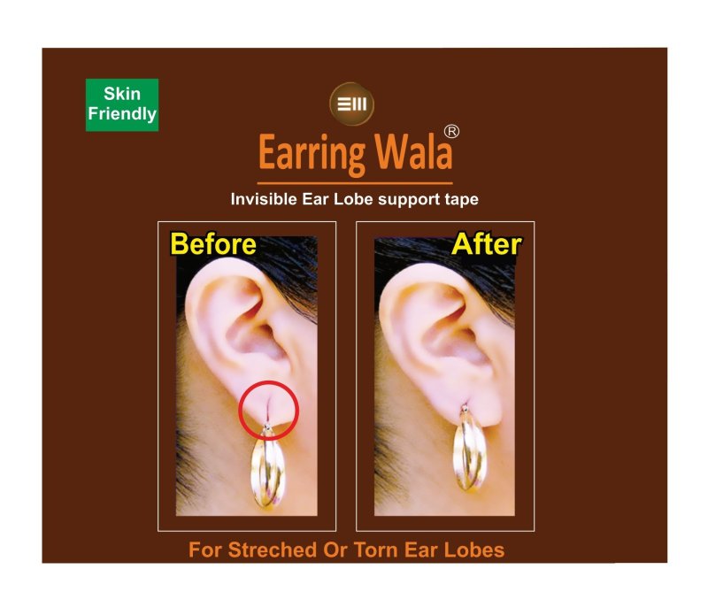 Invisible Ear Lobe support stickers