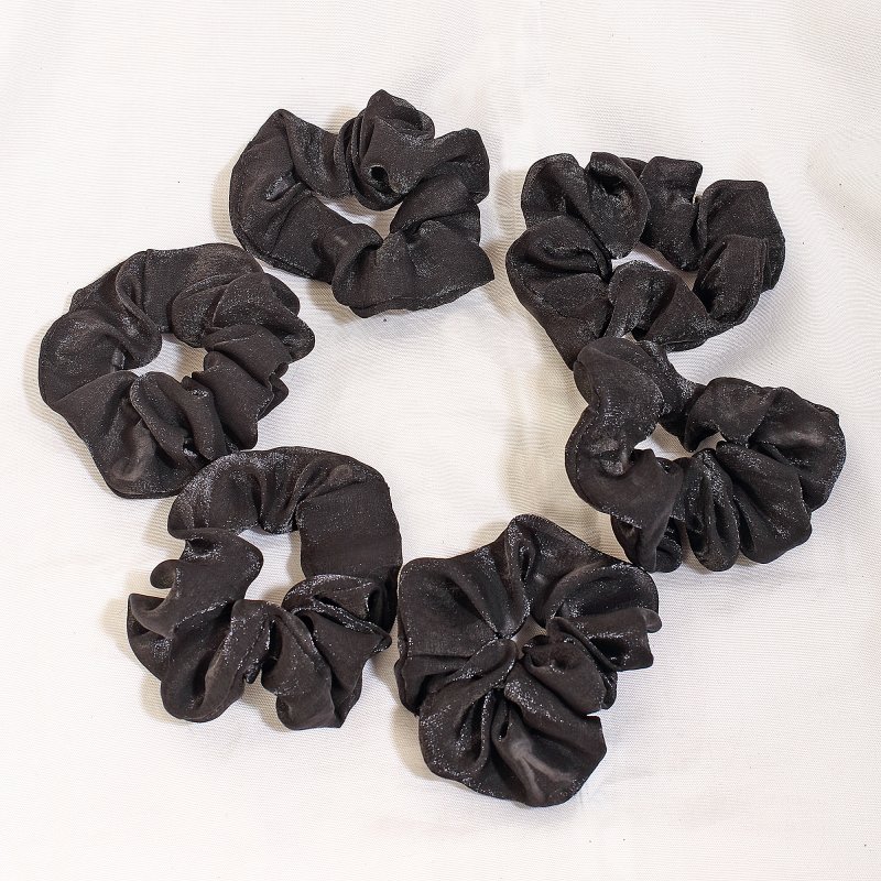 Moonlight Satin Hair Scrunchies for Women and Girls | Pack of 6|