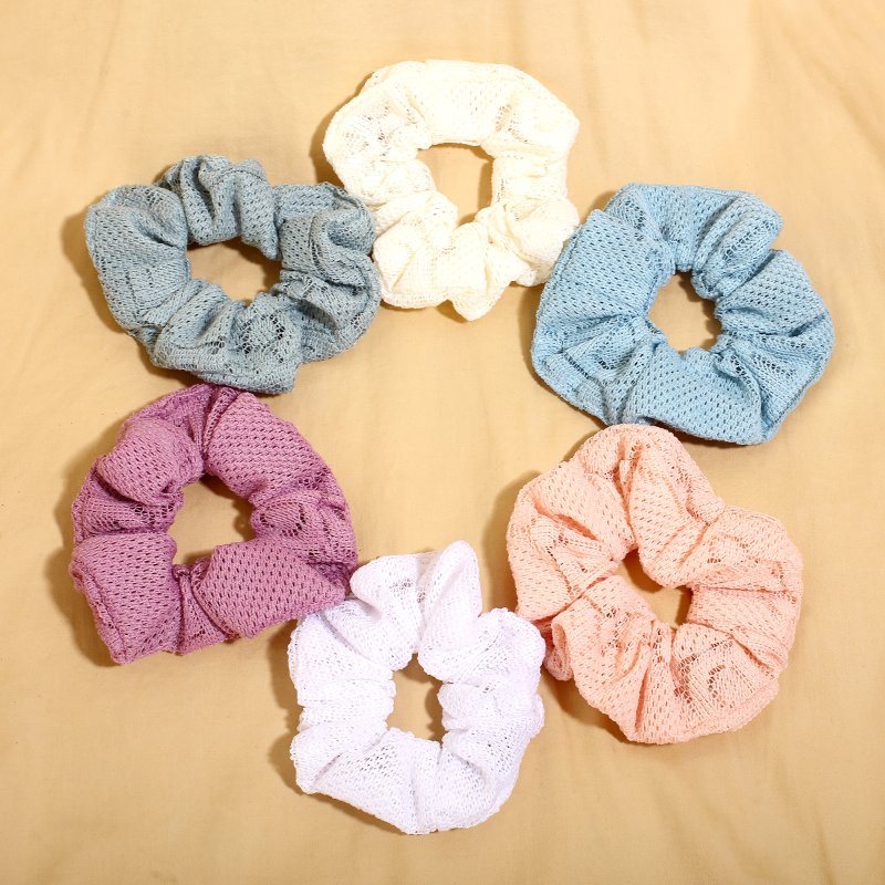 CottonCharm Hair Scrunchies for Women and Girls | Pack of 6 |