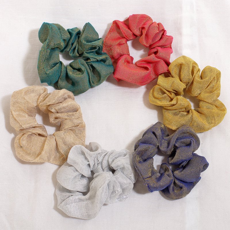 ErodeLoom Hair Scrunchies for Women and Girls | Pack of 6 |