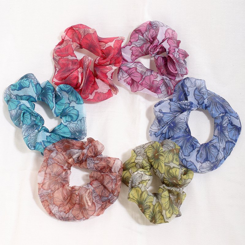 BigBloom Hair Scrunchies for Women and Girls | Pack of 6 |